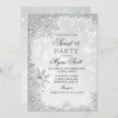 Search for holiday sweet 16 invitations Snowflakes
