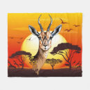 Search for safari blankets African animals