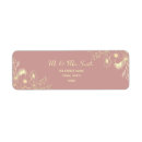 Search for gold lace return address labels Floral