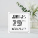 Search for 29th birthday invitations Elegant