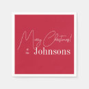 Search for modern christmas napkins Red and white