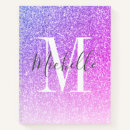 Search for purple sparkly glitter notebooks Chic