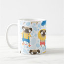 Search for adorable pug mugs Cartoon