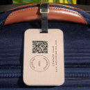 Search for faux leather luggage tags Logo
