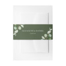 Search for wedding invitation belly bands Mint green