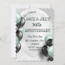Search for mint green and silver invitations Black