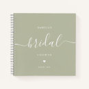 Search for bridal shower notebooks Sage green