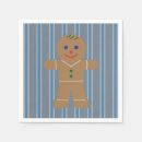 Search for gingerbread man napkins Christmas cookie