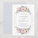 Search for dusty blue and dusty rose wedding invitations Botanical