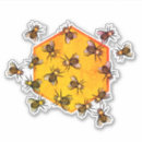 Search for black white yellow stickers Bees