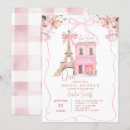 Search for paris bridal shower invitations Pink bow