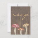 Search for mushrooms rsvp cards Autumn
