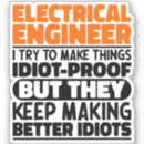 Search for electrical engineering stickers Electrician