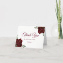 Search for red roses thank you cards Burgundy
