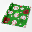 Search for christmas baseball wrapping paper Snowman