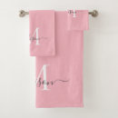 Search for pink grey bath towels Monogrammed