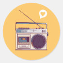 Search for antique radio stickers 80s