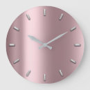 Search for pink and gold clocks Metallic