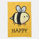 Search for bee happy tea towels Cartoon
