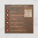 Search for leather look business cards Red