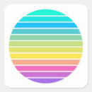 Search for 70s stripes stickers Rainbow