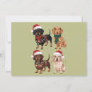 Search for dachshund christmas cards Santa