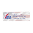 Search for democrats return address labels Vote