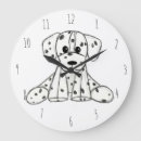 Search for dalmatian dog clocks Black