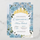 Search for blue and silver baby birthday invitations Floral