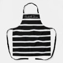 Search for black and white stripe aprons Girly