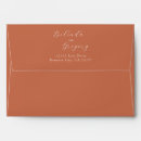 Search for terracotta wedding envelopes Burnt orange