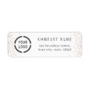 Search for rose gold glitter return address labels Luxury