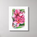 Search for plumeria canvas prints Botanical
