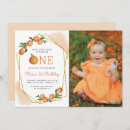 Search for little cutie 1st birthday invitations Watercolor