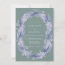 Search for lavender sage wedding invitations Watercolor