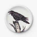 Search for black crow plates Halloween