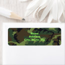 Search for military return address labels Camo