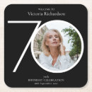Search for 70th birthday coasters Black