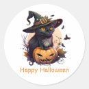 Search for cats wearing hats stickers Black cat