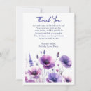 Search for purple flowers thank you cards Wildflower
