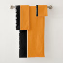 Search for orange and black bath towels Pattern