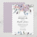 Search for lavender sweet 16 invitations Watercolor