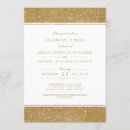 Search for gold glitter rehearsal dinner invitations Elegant