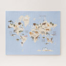 Search for world map puzzles Animals