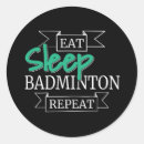 Search for badminton lover stickers Play