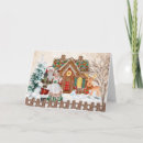 Search for gingerbread house christmas cards Santa