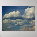 Search for blue sky with clouds posters White