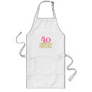 Search for 40th birthday aprons Pink