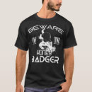 Search for cute badger tshirts Wildlife