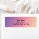 Search for purple return address labels Colorful
